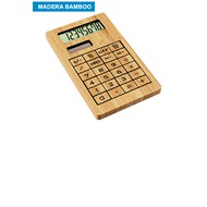 Calculadora Solar de Bamboo
CÓDIGO: CCB54
Calculadora 100% de madera de Bamboo. Visor solar 8 dígitos.
• Tamaño: 7.5 x 12.6 x 1 cm.
• Colores: Madera (12).
• Impresión en: Serigrafía o Grabado Láser.