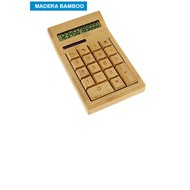 Calculadora de Bamboo
CÓDIGO: CCB55
Calculadora solar de sobremesa 100% de madera de Bamboo. Visor levantado 12 dígitos.
• Tamaño: 9.5 x 16 x 1.8 cm.
• Colores: Madera (12).
• Impresión en: Serigrafía o Grabado Láser.