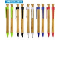 Bolígrafo de Bamboo
CÓDIGO: CCL82
Bolígrafo de Madera de Bamboo modelo "Panda". Escritura azul.
• Tamaño: 14.2 x Ø 1.4 cm.
• Colores: Blanco (01), Azul (02), Rojo (03), Negro (08), Verde Claro (15).
Impresión en: Serigrafía, Grabado Láser.