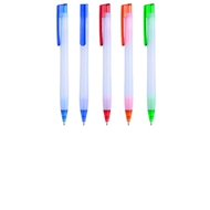 Bolígrafo Milky
CÓDIGO: CCL41	
Bolígrafo Promocional "Milky". Escritura Azul.
• Colores: Azul (02), Rojo (03), Naranjo (04), Verde (06).
Impresión en: Serigrafía