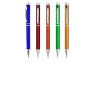 Bolígrafo Prime
CÓDIGO: CCL94
Bolígrafo plástico "Prime" con cuerpo de color metalizado. Escritura azul.
• Colores: Azul (02), Rojo (03), Naranjo (04), Verde (06), Cobre (44).
• Impresión en: Serigrafía. No se recomienda imprimir con tinta blanca sobre cuerpo de color metalizado.