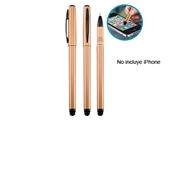 Roller Pen Copper
CÓDIGO: CCL107
Roller Pen plástico modelo "Copper" con puntero touch-screen para pantalla táctil, tinta negra.
• Tamaño: 15.2 x Ø 1 cm.
• Peso: 5.7 grs.
• Colores: Cobre (44).
• Impresión en: Serigrafía.