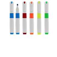 Destacador Soft
CÓDIGO: CCN40 	
Destacador "Soft", cuerpo plástico blanco, terminales de color flúor.
• Tamaño: 12.5 x 1.7 x 1 cm.
• Colores: Azul (02), Rojo (03), Naranjo (04), Amarillo (05), Verde (06).
• Impresión en: Serigrafía.