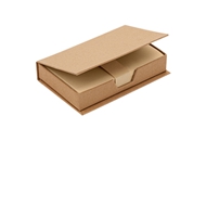 Taco Ecológico
CÓDIGO: CCN8
Taco Ecológico de 180 hojas en caja de cartón reciclado.
• Tamaño: 13 x 8.5 x 3 cm.
• Colores: Natural (11).
• Impresión en: Serigrafía - Tampografía.
