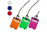 Identificador Equipaje
CÓDIGO: CCD1 	
Identificador de Equipaje modelo "Cloris".
• Tamaño: 5.5 x 7.5 cm.
• Colores: Blanco (01), Azul (02), Rojo (03), Naranjo (04), Verde (06), Rosado (22).
• Impresión en: Serigrafía - Tampografía.