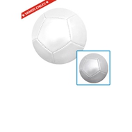 Mini-Balón de Fútbol
CÓDIGO: CCD40 	
Mini-Balón de Fútbol Nº1 de cuero sintético PVC 1.8mm de grosor, 12 paneles pentagonales, 2 capas, costuras a máquina, cámara de aire de goma. Incluye aguja infladora.
• Tamaño: Ø 12 cm. aprox.
• Colores: Plata (00), Blanco (01).
• Sugerencia de Inflado: Antes de introducir la aguja infladora en la válvula negra, 
se sugiere separar manualmente el balón desinflado, para evitar que se dañe la 
membrana interior que retiene el aire dentro del balón.
• Impresión en: Serigrafía, Cama Plana (Digital).
