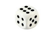 Dado Blanco
CÓDIGO: CCJ13
Dado de juego, extra-blanco, con puntos negros. Presentación en paquetes de 10 unidades.
• Tamaño: 1.6 x 1.6 x 1.6 cm.
• Colores: Blanco (01).
Sin impresión.